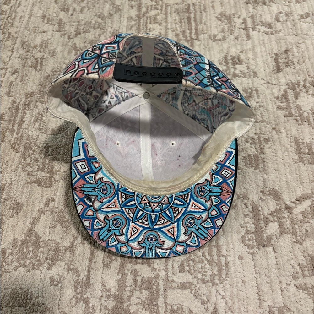 Blue & Pink Custom Designed Snapback Hat - image 3